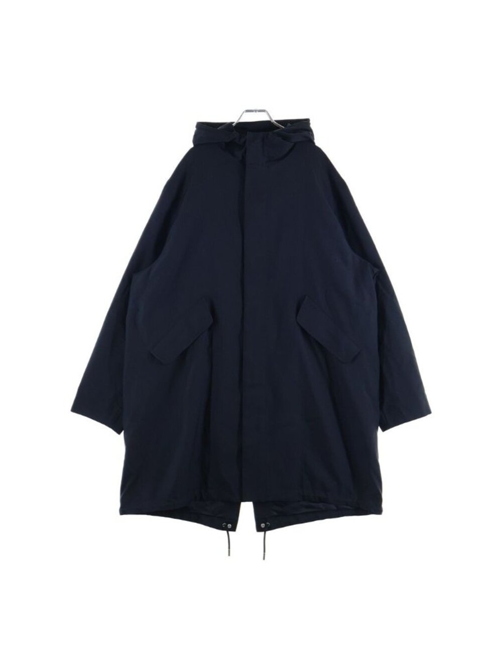 Dior Technical Cotton Hoodie Nylon Long Jacket Navy